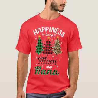 Camiseta A felicidade dos homens é ser mãe e leopardo-mama