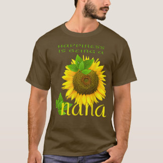 Camiseta A Felicidade Dos Homens É Ser Uma Nana Sunflower L