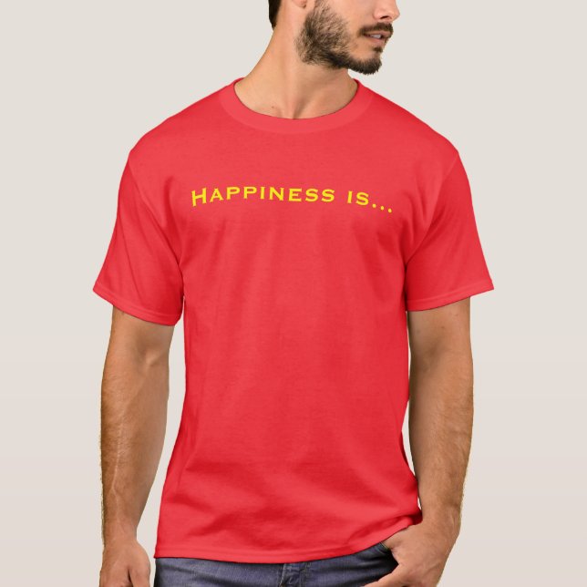 Camiseta A felicidade é… (Frente)