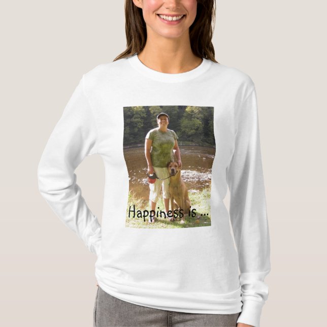 Camiseta A felicidade é… (Frente)