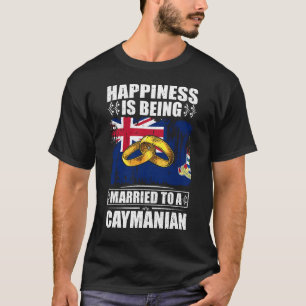 Camiseta A Felicidade É Casada Com Um Caymaniano