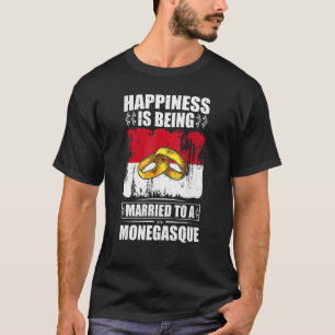 Camiseta A Felicidade É Casada Com Um Monegasque