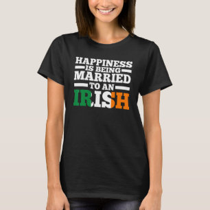 Camiseta A felicidade é estar casado com um Irlandês Irland