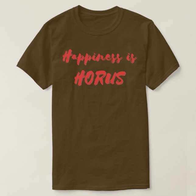 Camiseta A felicidade é o cavalo (Frente do Design)
