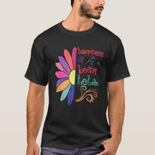 Camiseta A Felicidade É Ser A Avó De Teta Para Ser O Girass