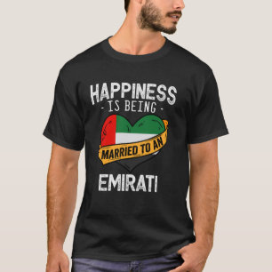 Camiseta A Felicidade É Ser Casado Com Uma Mulher Emiradens