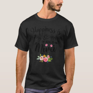 Camiseta A Felicidade É Ser Uma Mulher Mimi Um Decor Floral