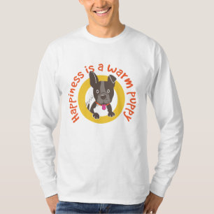 Camiseta A felicidade é um cachorrinho quente