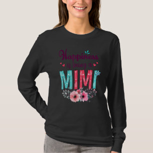 Camiseta A Felicidade É Um Decor Floral Mimi Ever.