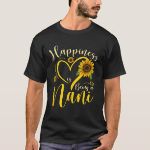 Camiseta A Felicidade É Um Dia de as mães De Nani Sunflower