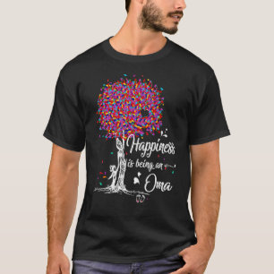 Camiseta A Felicidade É Um Dia de as mães Óma Bonito