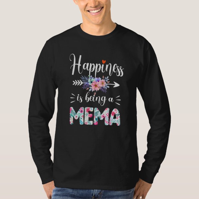 Camiseta A Felicidade É Um Mema Alguma Vez As Mulheres Deco (Frente)