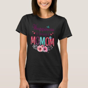 Camiseta A Felicidade É Um Momento De Decoração Floral Para