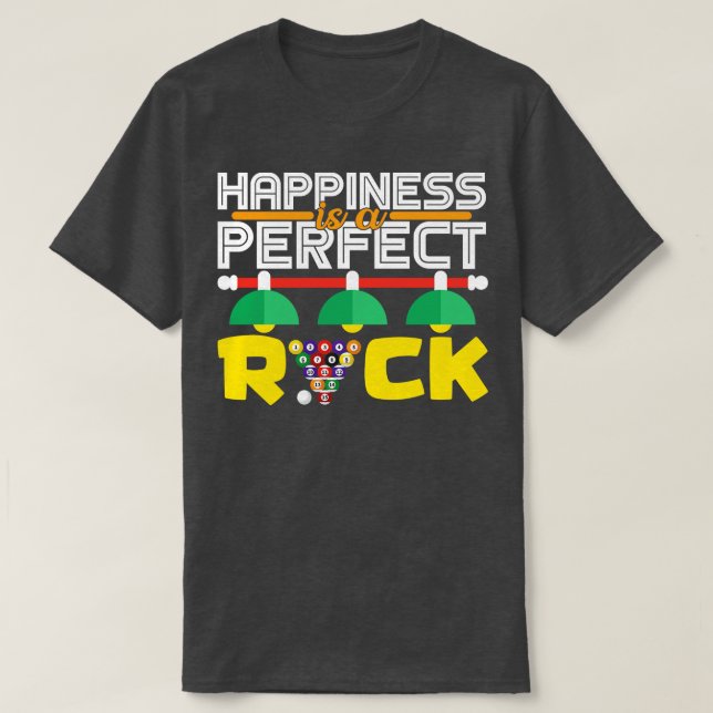 Camiseta A felicidade é um Rick perfeito (Frente do Design)