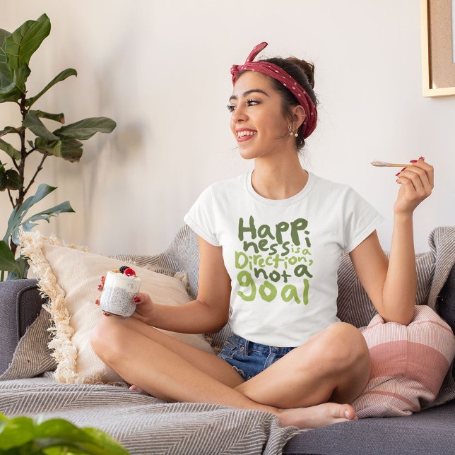 Camiseta A felicidade é uma direção (Criador carregado)