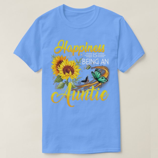 Camiseta A Felicidade É Uma Tia1 (Frente do Design)