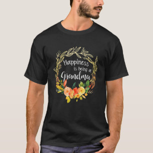 Camiseta A Felicidade Engraçada Da Nova Avó É Ser Um Gr