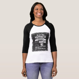 Camiseta A felicidade está comprando óleos essenciais!
