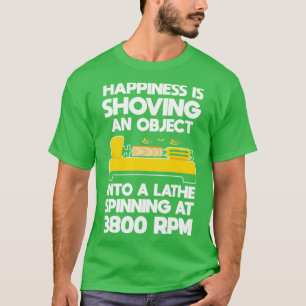 Camiseta A Felicidade Está Enfiando Um Objeto Em Um Espinni