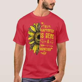 Camiseta A Felicidade Está Sendo Um Expedidor De Girassol H