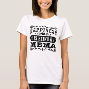 Camiseta A felicidade está sendo um Mema