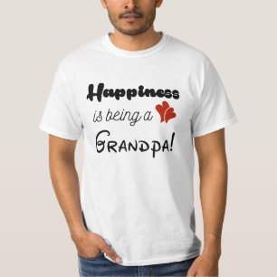 Camiseta A felicidade está sendo um vovô