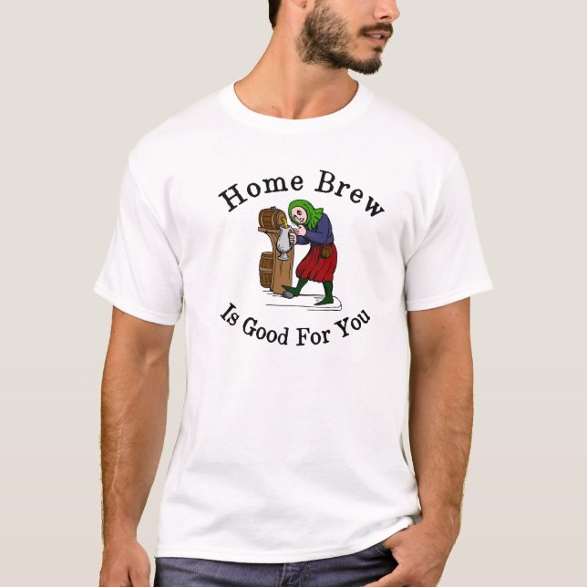 Camiseta A fermentação Home é boa para você (Frente)