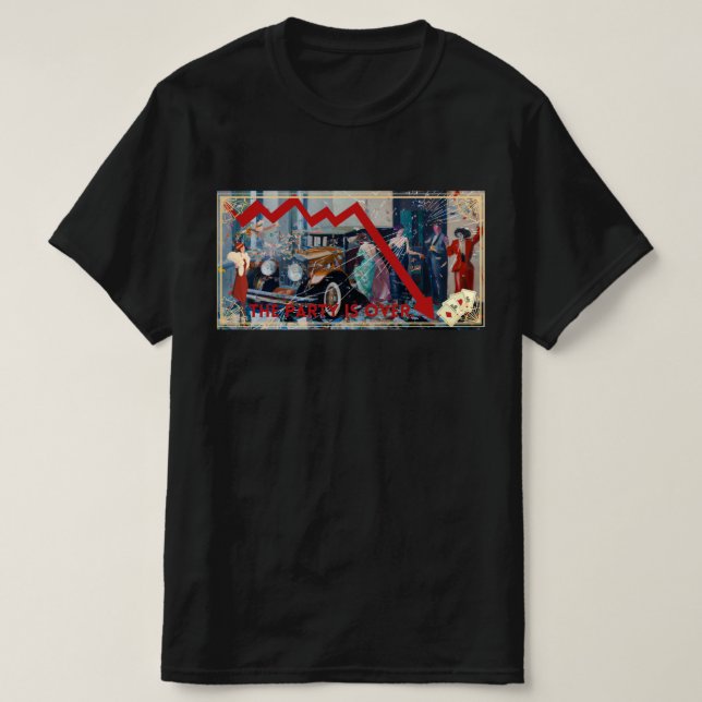 Camiseta A festa acabou. (Frente do Design)