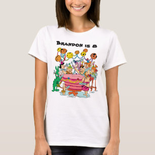 Camiseta A festa de aniversário dos Flintstones