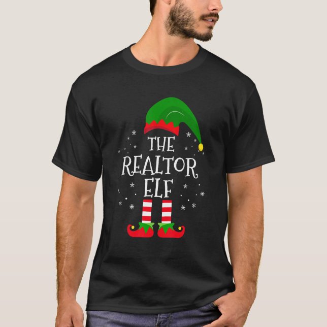 Camiseta A festa de Natal da Família Real Elf Matching Pa (Frente)