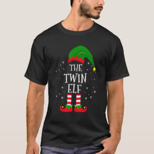 Camiseta A festa de Natal da família Twin Elf Matching Paja