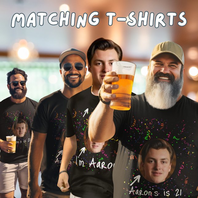 Camiseta A Festa Do Homem Principal Do Aniversário 21 ruas (Criador carregado)