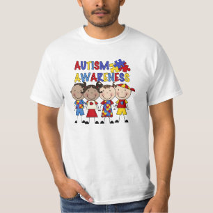 Camiseta A figura da vara caçoa a consciência do autismo