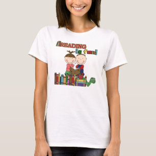 Camiseta A figura leitura da vara dos miúdos é divertimento