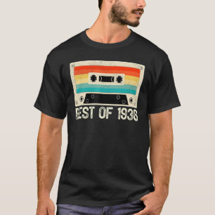 Camiseta A Fita De Cassete Engraçada Melhor De 1936 86º Nas
