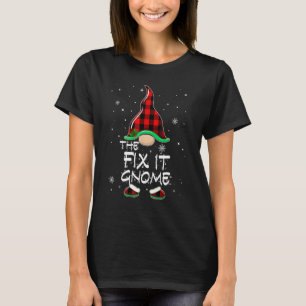 Camiseta A Fix It Gnomo Red Buffalo Xadrez Pajam