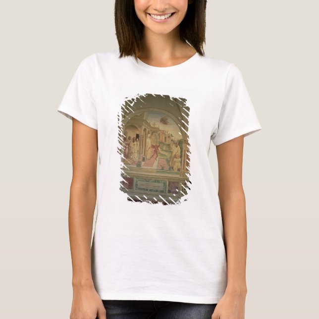Camiseta A Flagelação de Ruas. Benedict, da Vida da (Frente)