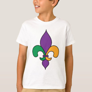 Camiseta A flor de lis do carnaval caçoa o t-shirt