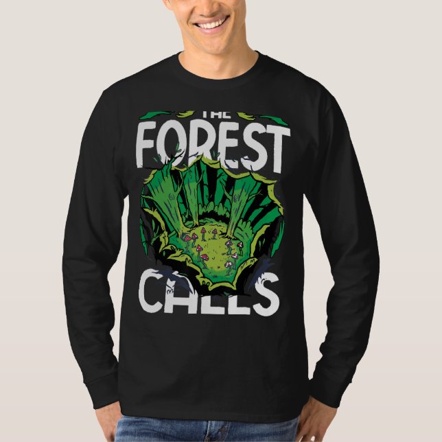 Camiseta A Floresta Chama Umeltschützer Mmushroom Forest Cl (Frente)