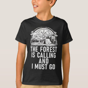 Camiseta A Floresta Está Chamando E Eu Devo Ir Aventura Hik