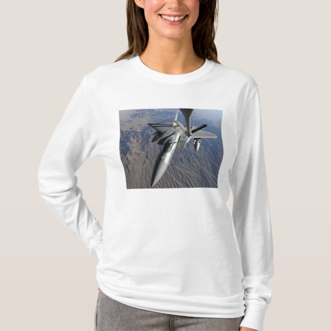 Camiseta A Força Aérea dos EUA F-15 Eagle (Frente)