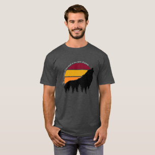 Camiseta A Força do Lobo é o Retro do Pacote