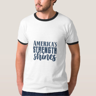 Camiseta A força dos Estados Unidos brilha