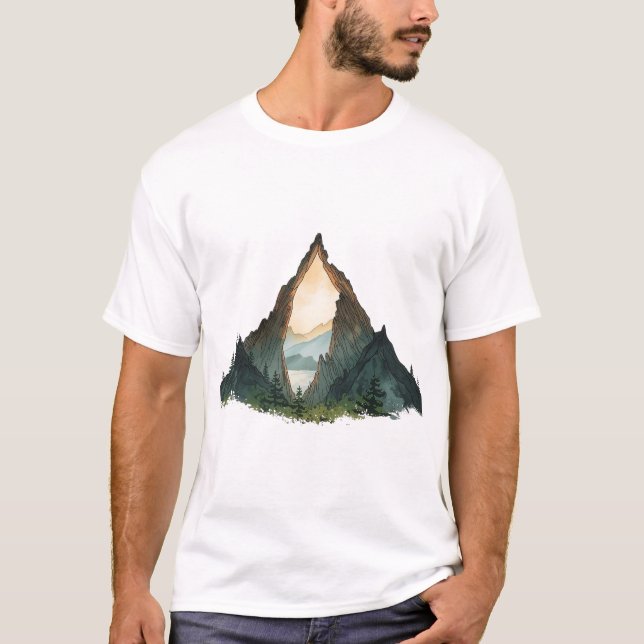 Camiseta A Forma Interna da Montanha (Frente)