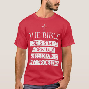 Camiseta A fórmula simples dos deuses Bíblias para resolver