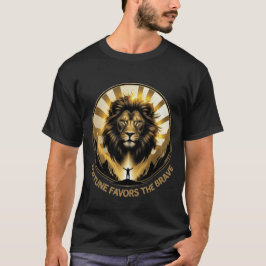 Camiseta A Fortuna Favorece os Corajosos Rei Leão Montanha