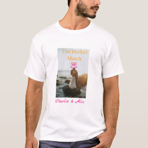 Camiseta A foto do casal de noivos perfeito casamenteiro re