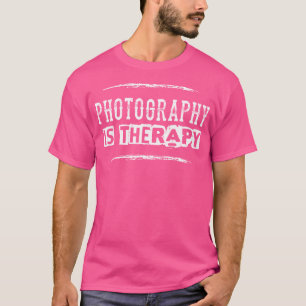 Camiseta A Fotografia É Terapia Ditoza de Fotógrafo Engraça