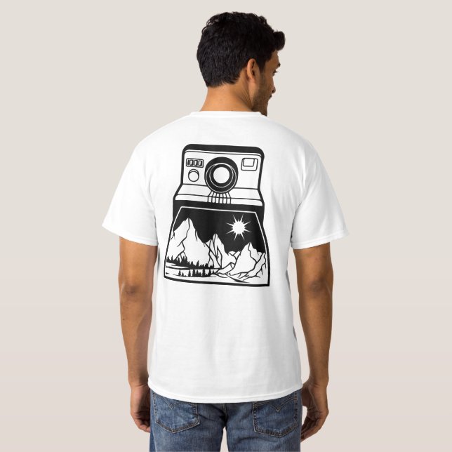 Camiseta A fotografia é uma bela forma de arte (Parte Traseira Completa)