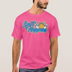 Camiseta A Fração Ocorre Boliches Engraçadas Para Mulheres